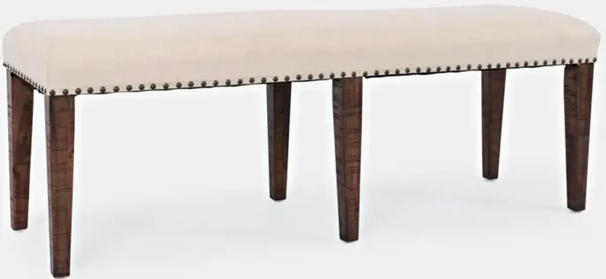 Jofran Fairview Backless Dining Bench Dark Oak