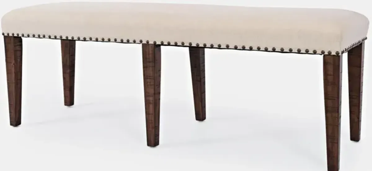 Jofran Fairview Backless Dining Bench Dark Oak