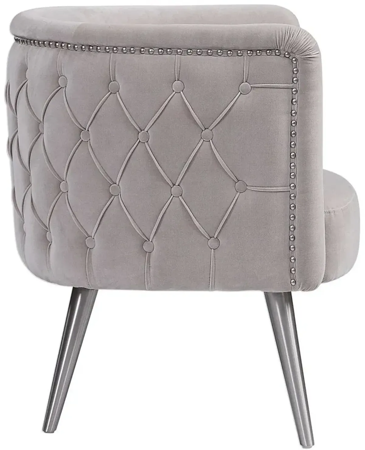 Uttermost Haider Champagne Barrel Chair