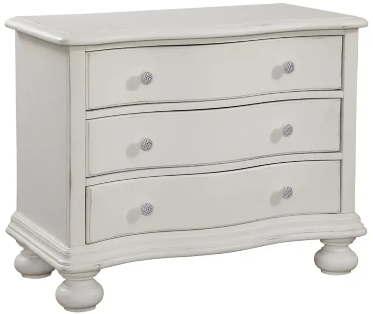 American Woodcrafters Rodanthe Bachelor Dove White Chest