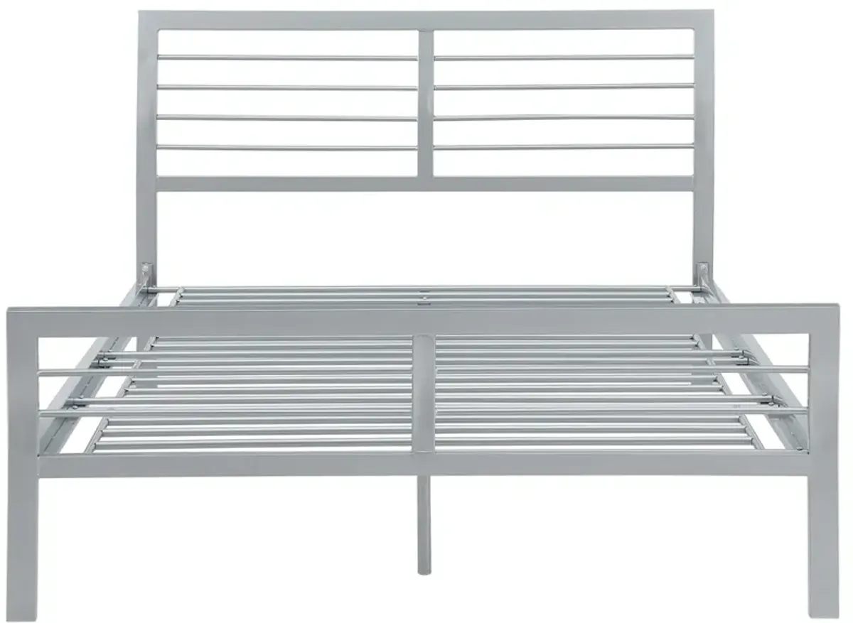 Coaster Cooper Metal Twin Open Frame Bed Silver