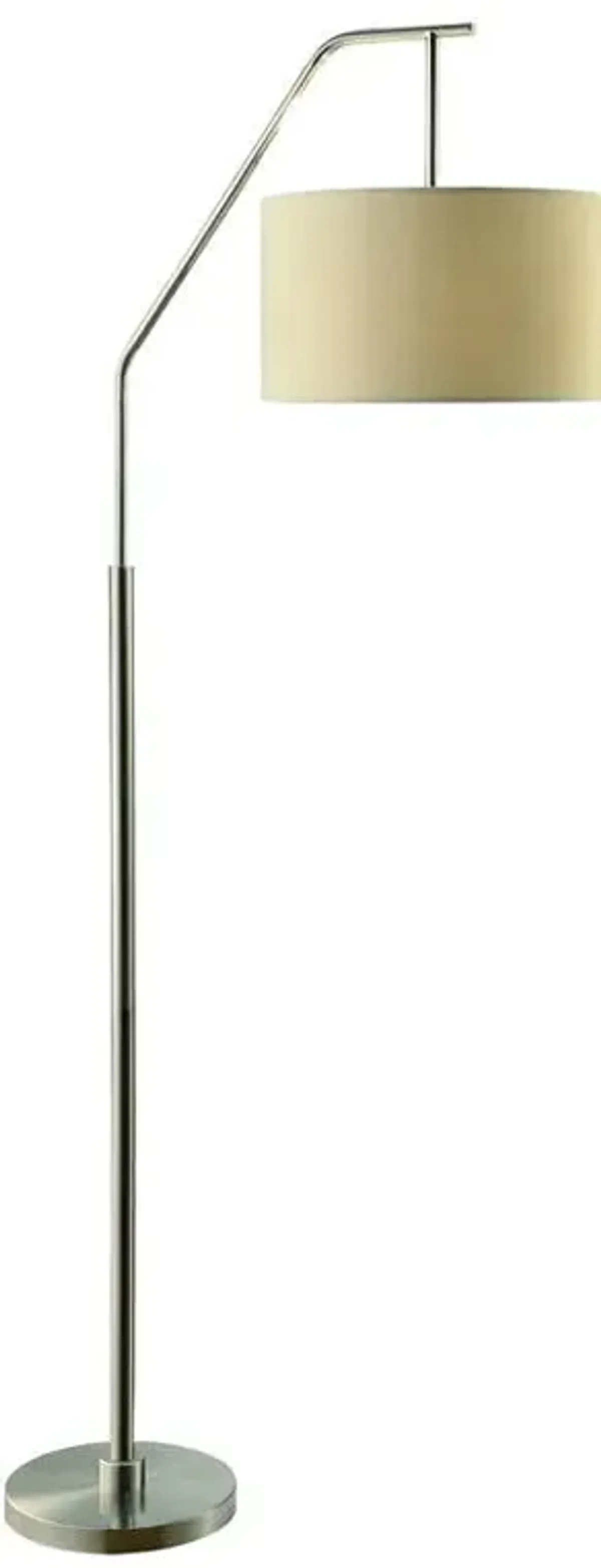 Crestview Dinsmore Brushed Nickel Floor Lamp