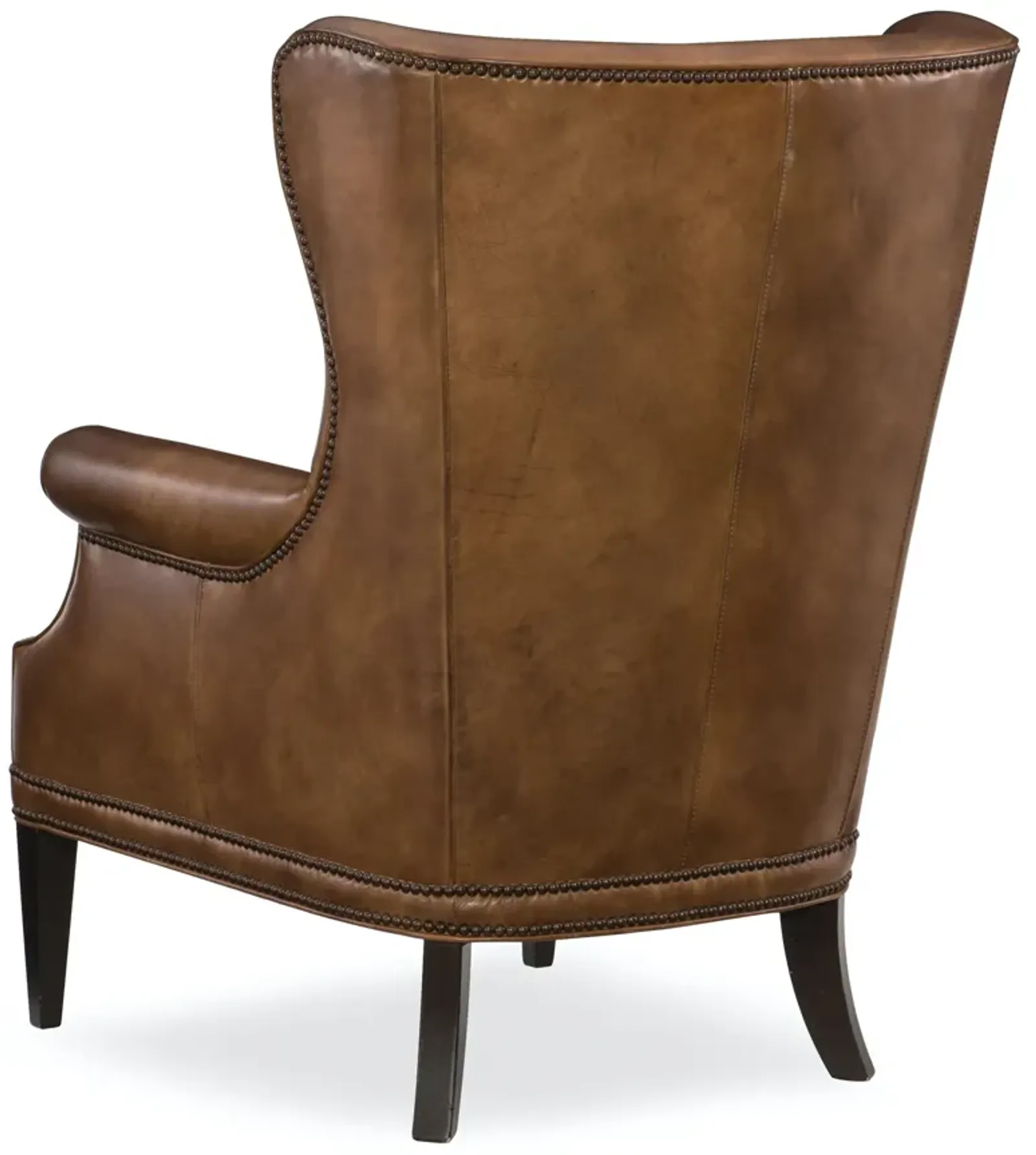 Hooker Furniture Maya Wing Checkmate Pawn Club Leather Chair