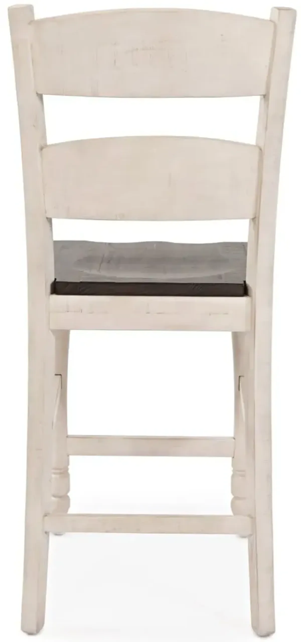 Jofran Madison County Ladderback Stool Vintage White