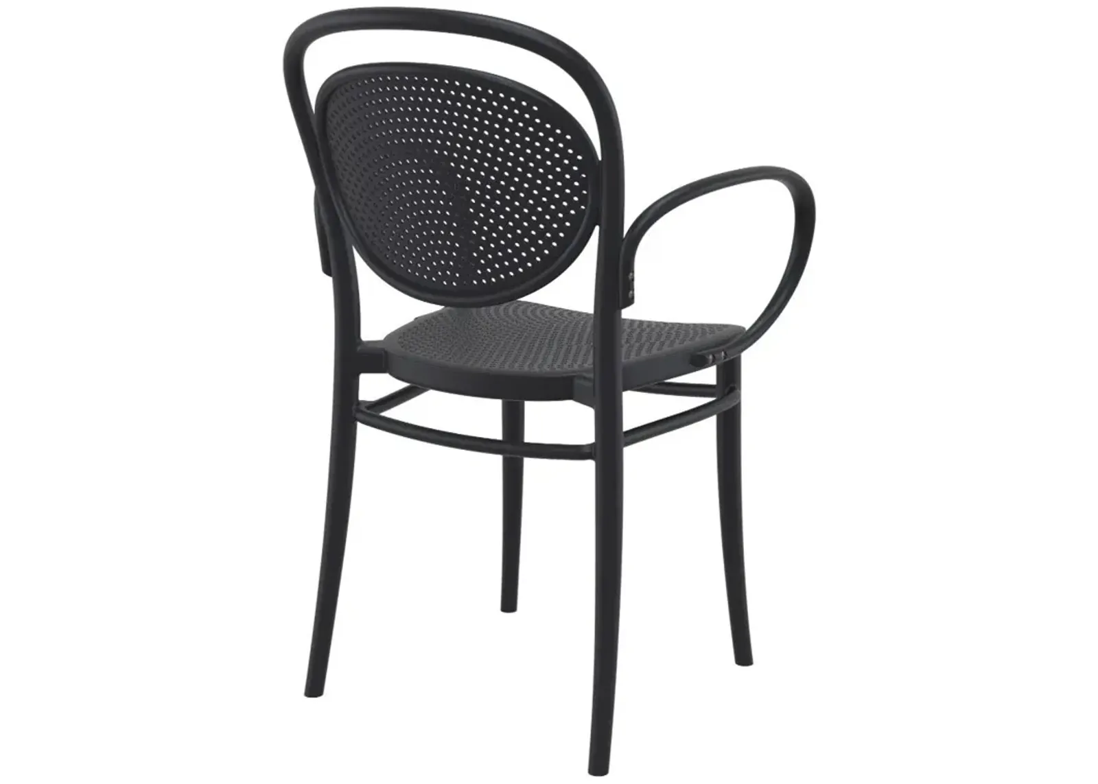 Compamia Marcel XL Resin Outdoor Arm Patio Chair Black