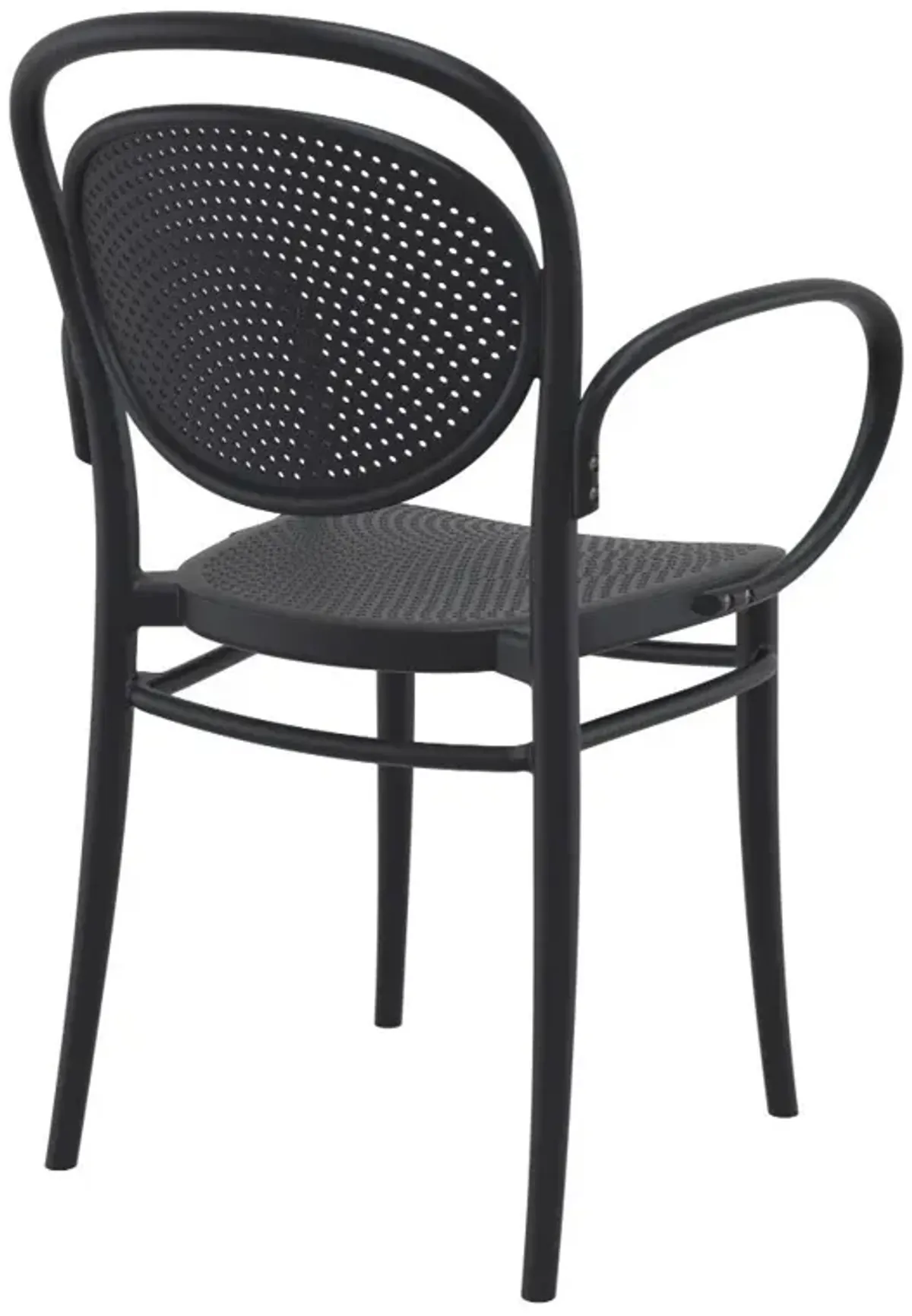 Compamia Marcel XL Resin Outdoor Arm Patio Chair Black