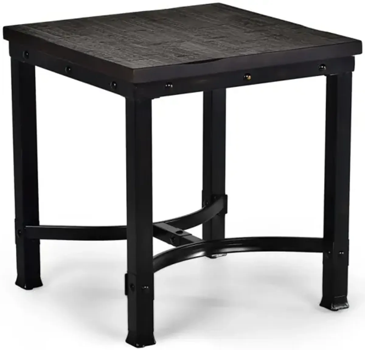 Steve Silver Ambrose Square End Table In Rustic Honey