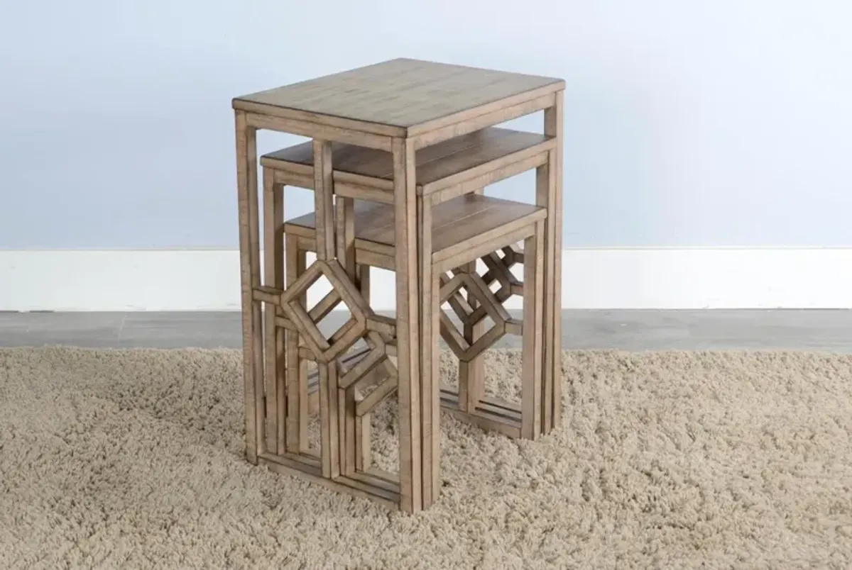 Sunny Designs Marina Beach Pebble Nesting Tables