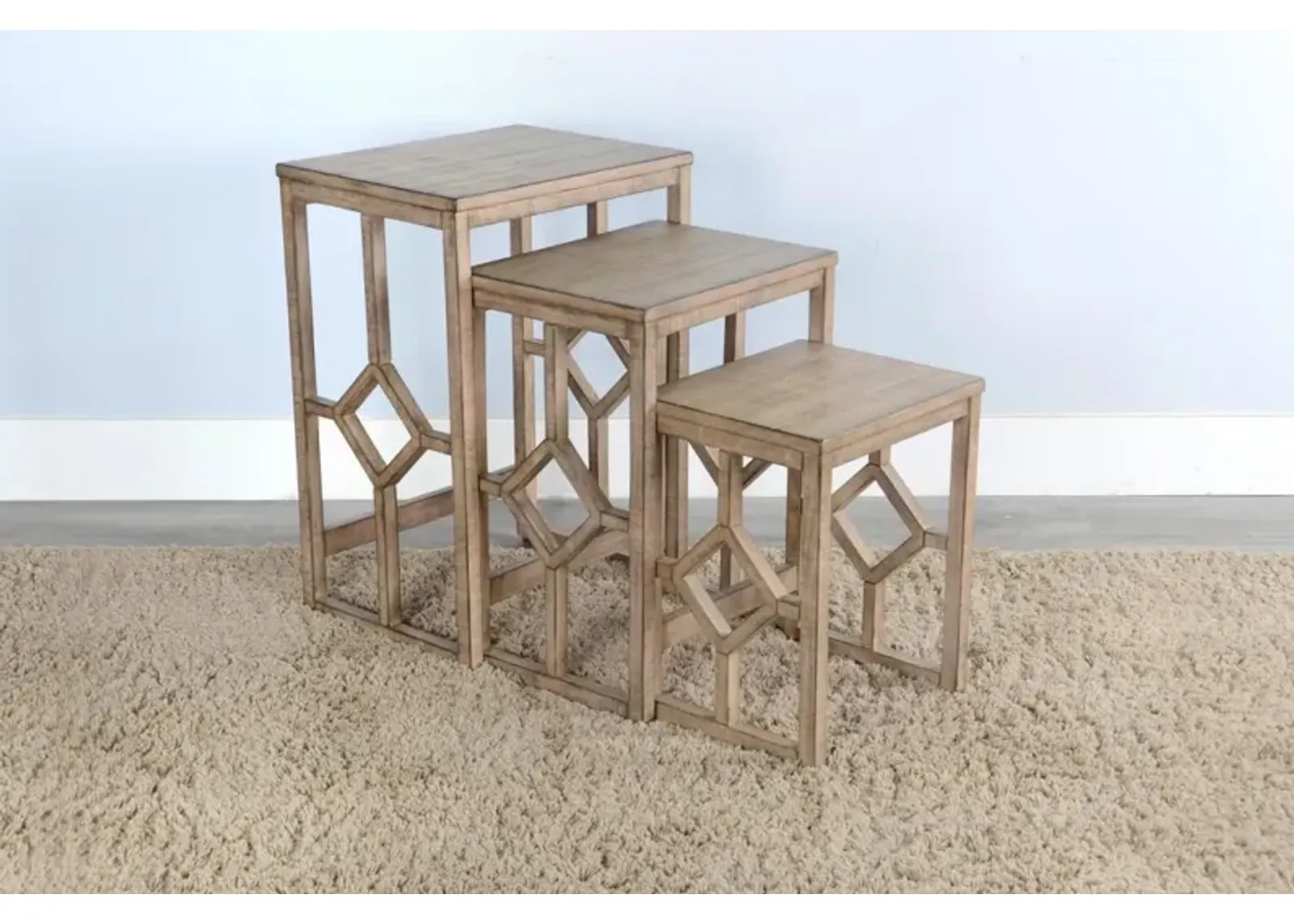 Sunny Designs Marina Beach Pebble Nesting Tables