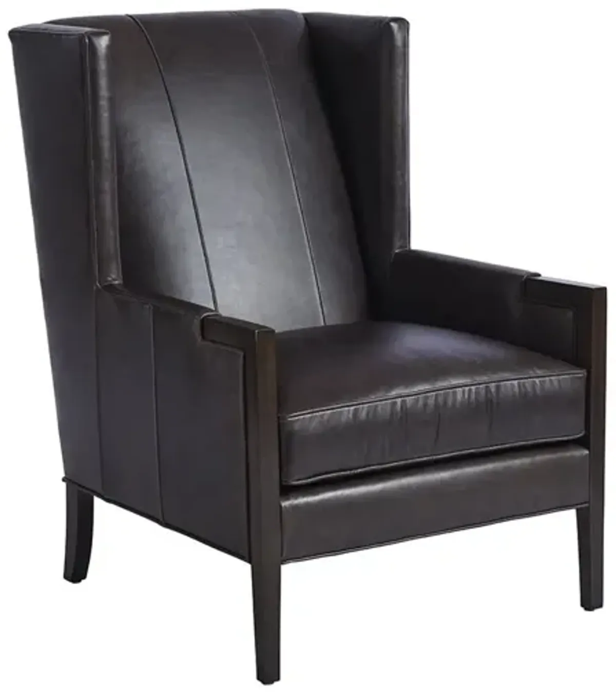 Barclay Butera Upholstery by Barclay Butera Stratton Leather Wing Barrel Chair