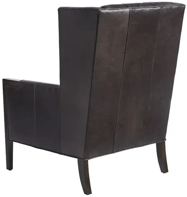 Barclay Butera Upholstery by Barclay Butera Stratton Leather Wing Barrel Chair