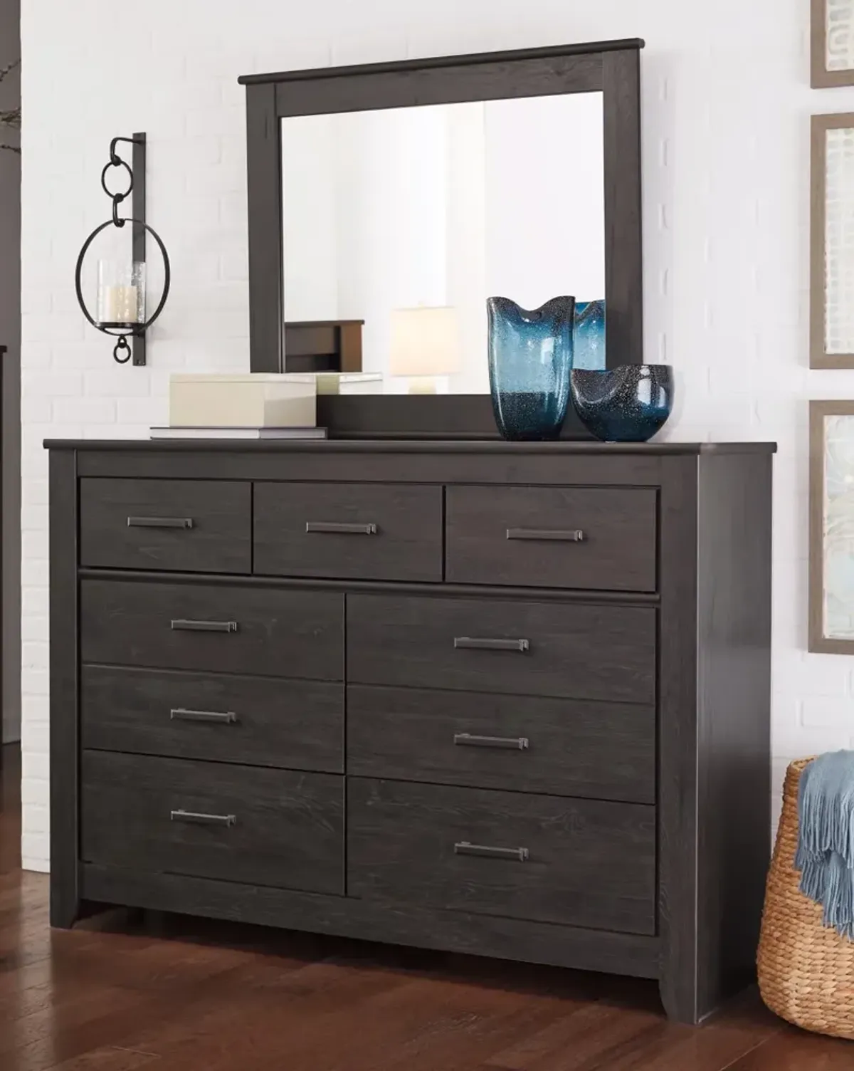 Ashley Brinxton Charcoal Dresser & Mirror