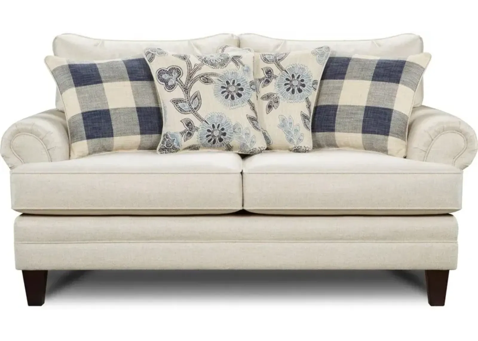 Fusion Catalina Linen Khaki Loveseat