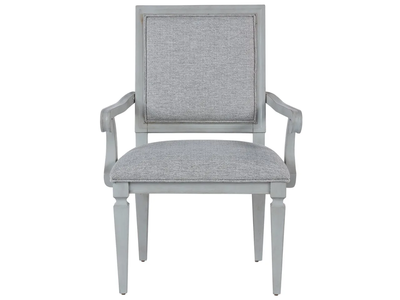 SUMMER HILL FRENCH GRAY WOVEN ACCENT ARMCHAIR