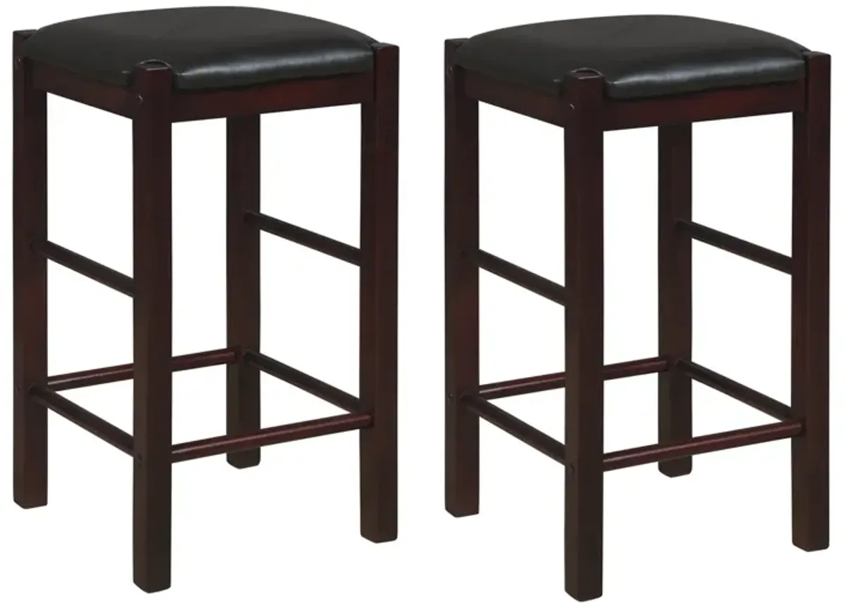 Linon Lancer Backless Counter Stool Espresso