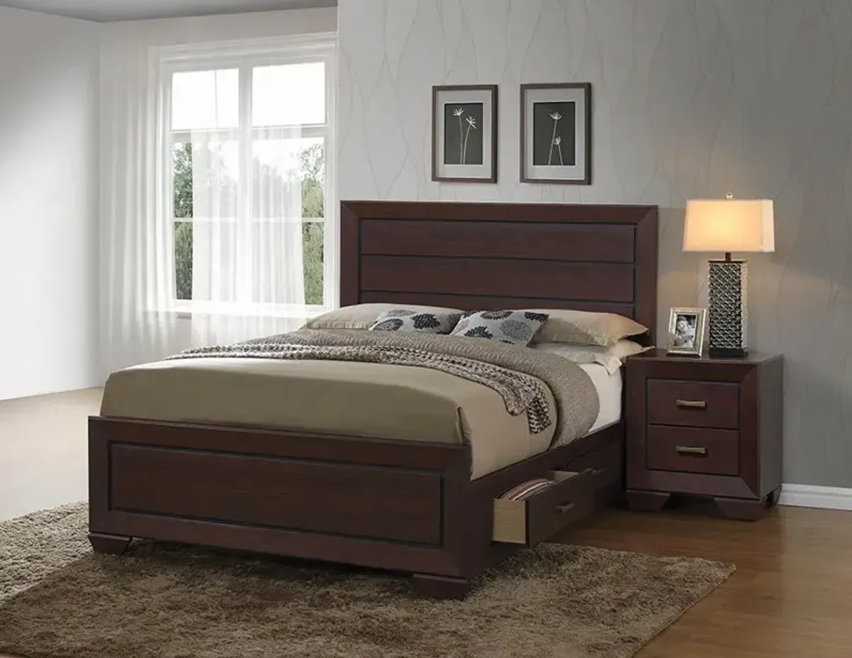 Coaster Kauffman Wood California King Storage Panel Bed Dark Cocoa