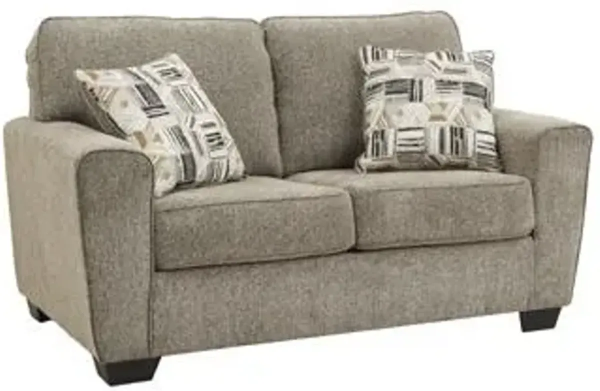 MCCLUER LOVESEAT MOCHA BENCHCRAFT