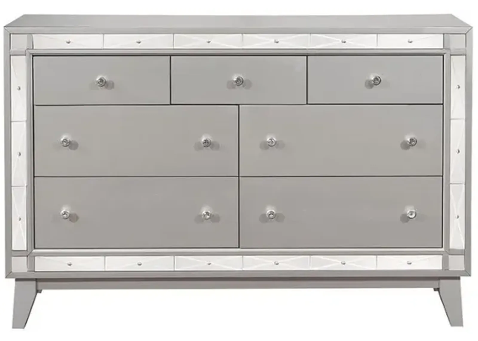 Coaster Leighton 7-Drawer Dresser Metallic Mercury