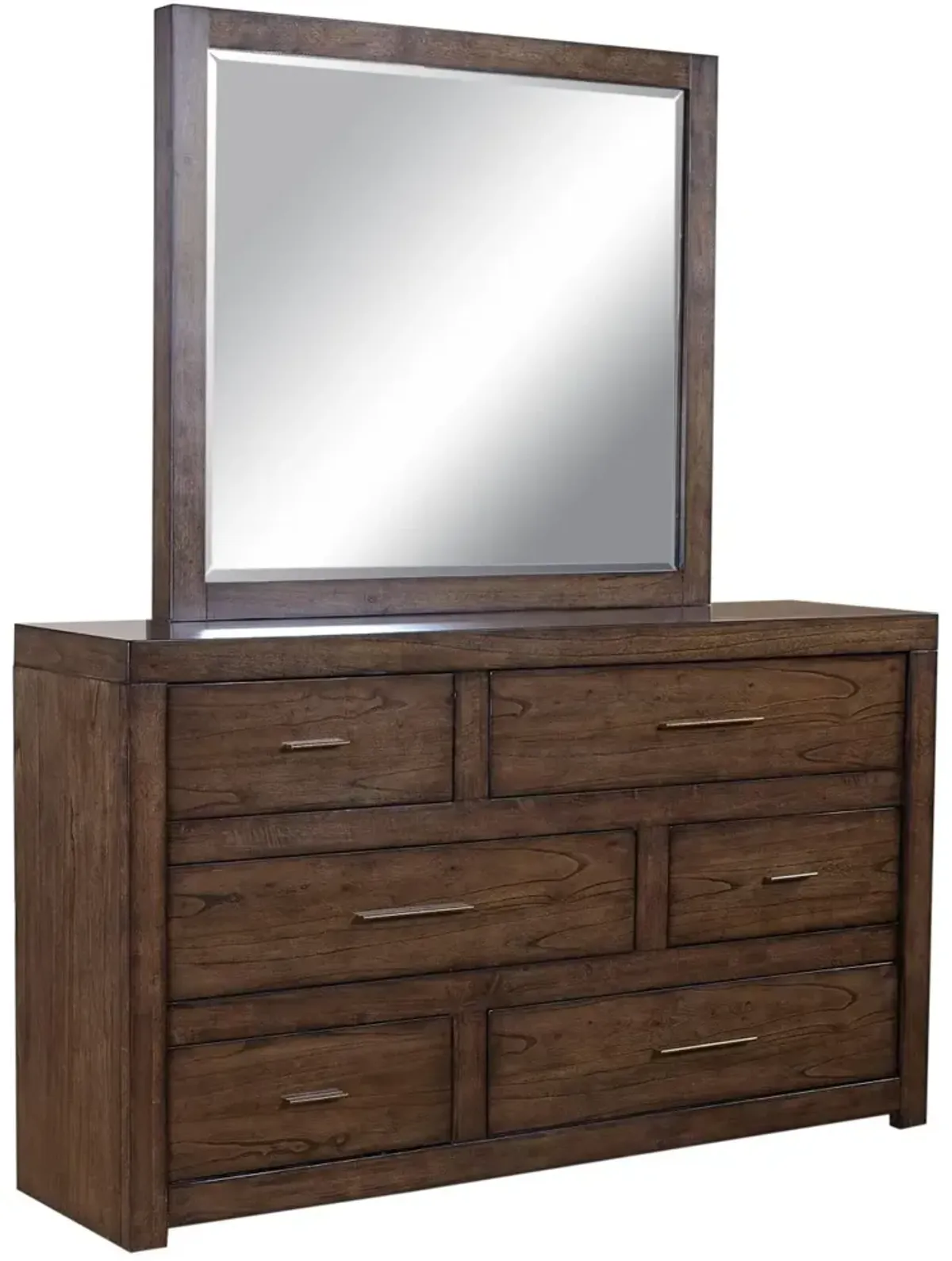 Aspenhome Modern Loft Brownstone Mirror
