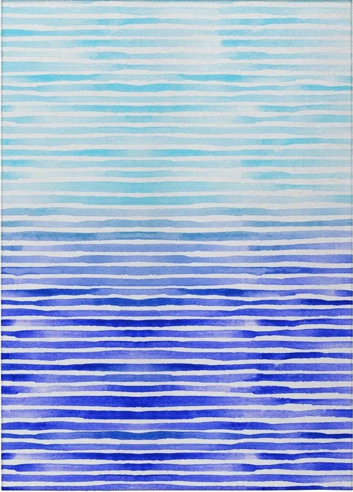 Dalyn Blue Rhythm Azure & Sky Watercolor Stripes 5'X8' Area Rug