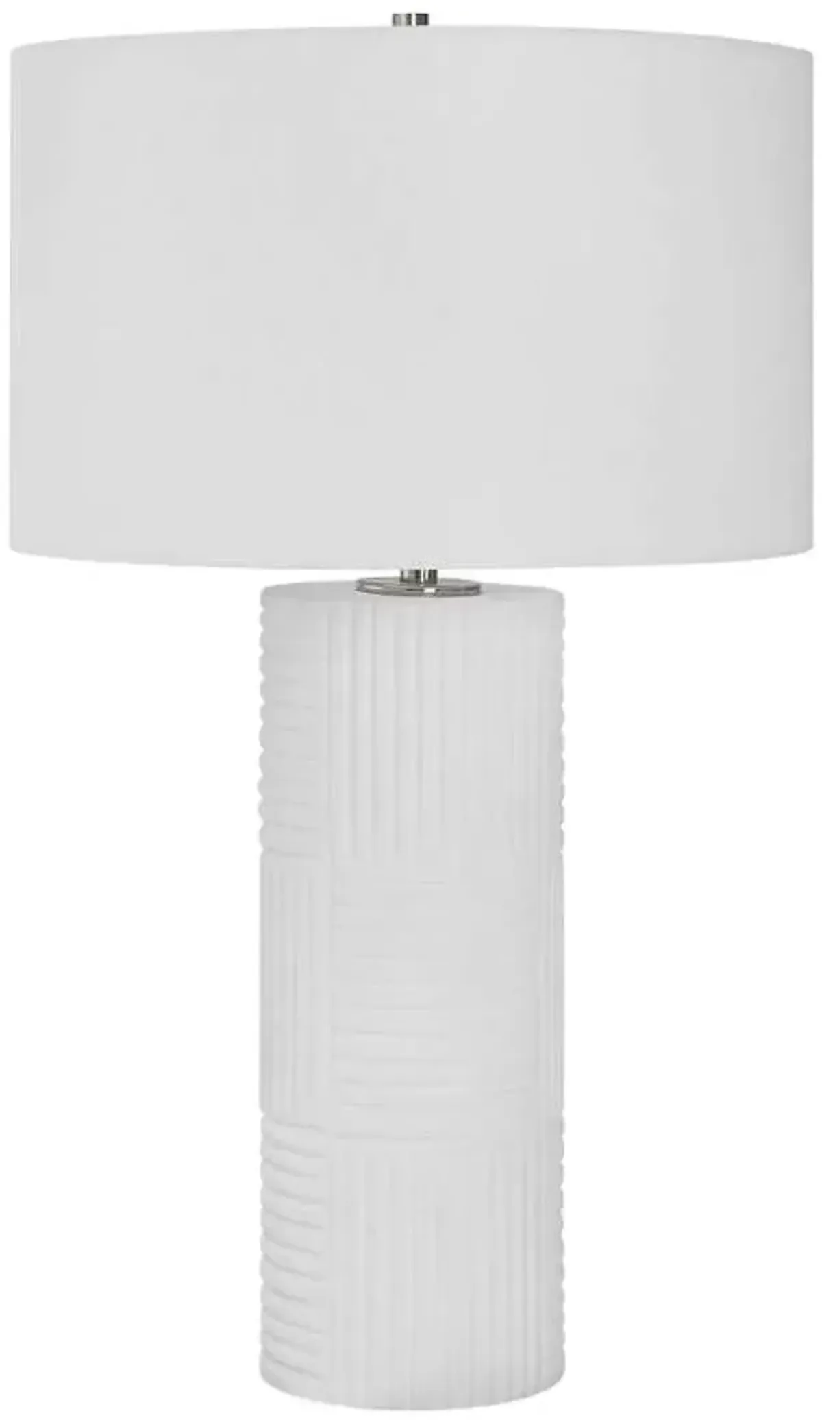 Uttermost Patchwork White Table Lamp