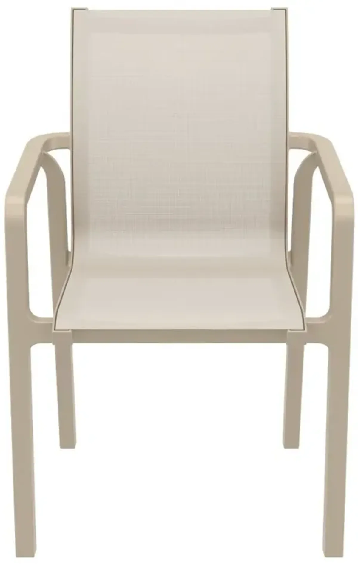 Compamia Pacific Taupe Sling Arm Patio Chair