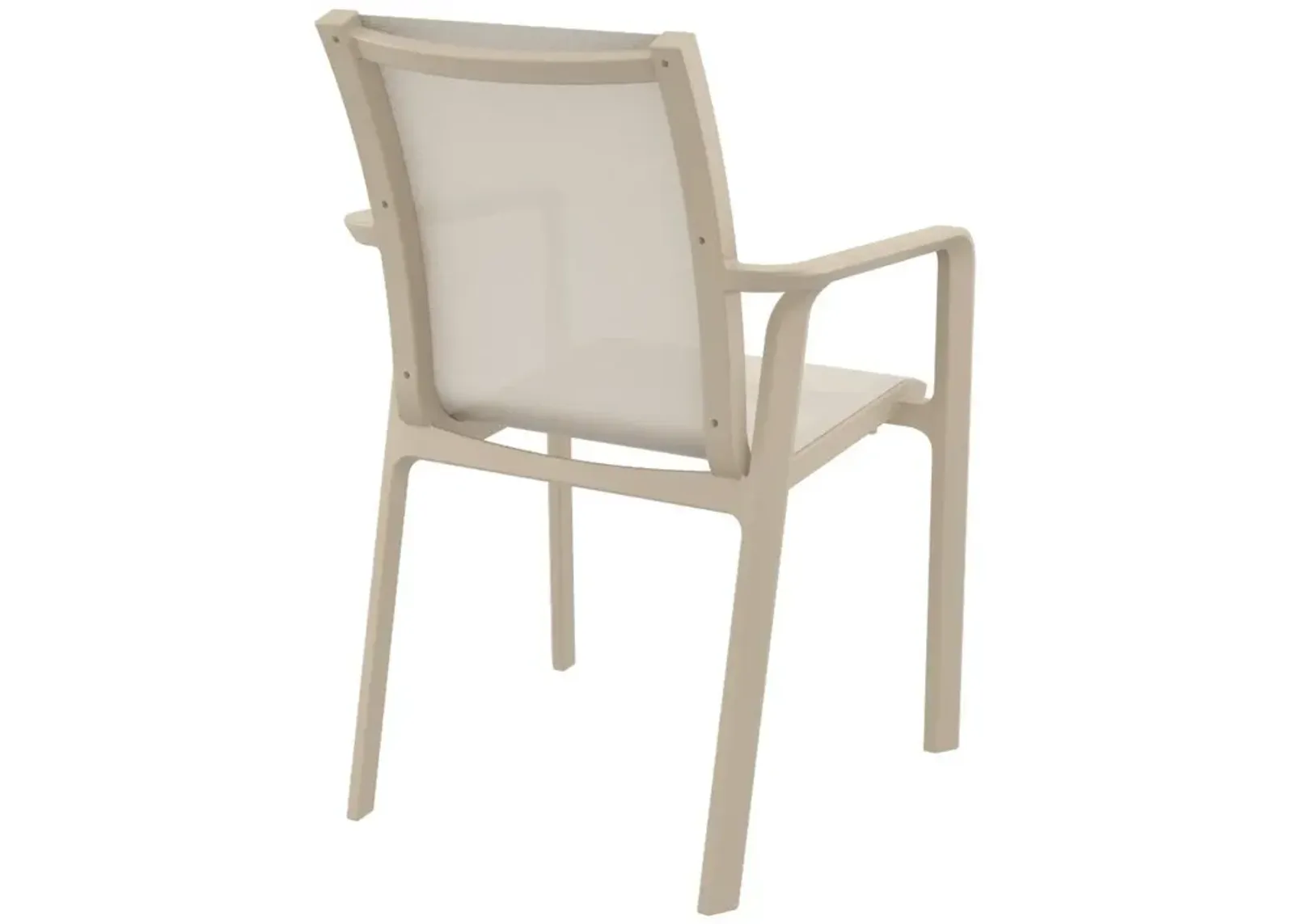 Compamia Pacific Taupe Sling Arm Patio Chair