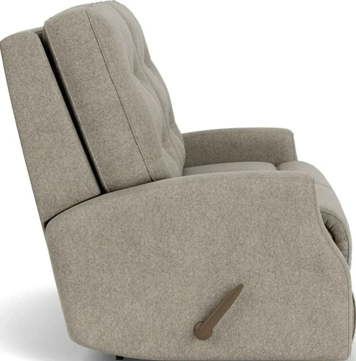 Flexsteel Devon Silver Pebble Reclining Loveseat