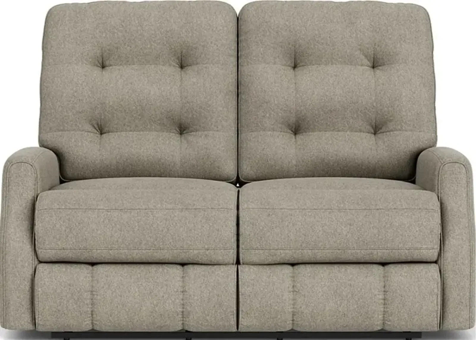 Flexsteel Devon Silver Pebble Reclining Loveseat