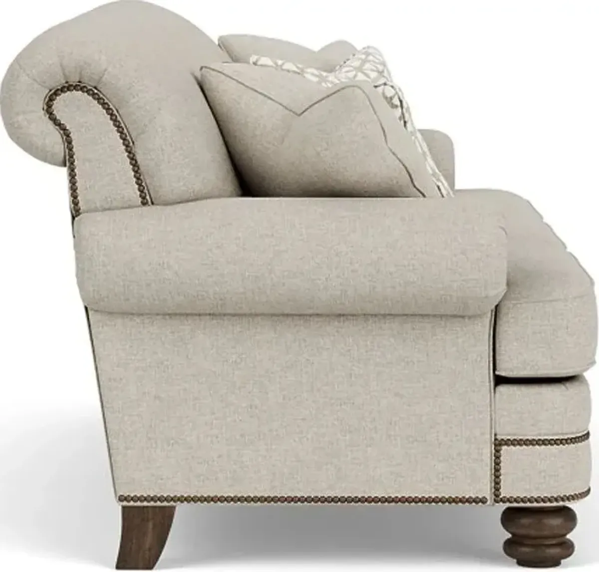 Flexsteel Bay Bridge Silver Driftwood Loveseat