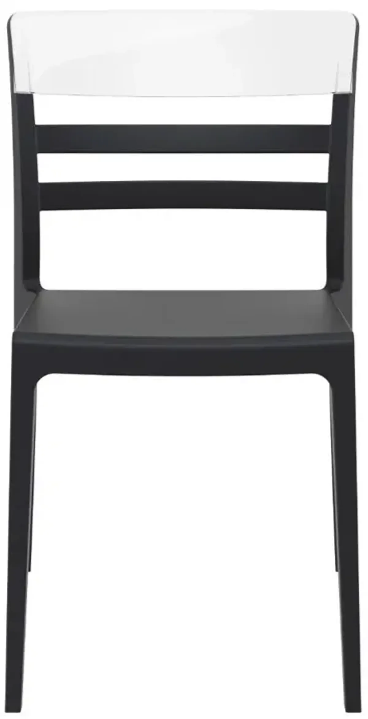 Compamia Moon Dining Chair Black Transparent Clear