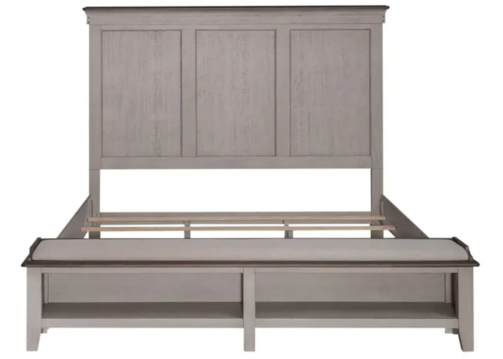 Liberty Furniture Ivy Hollow White King Storage Bed