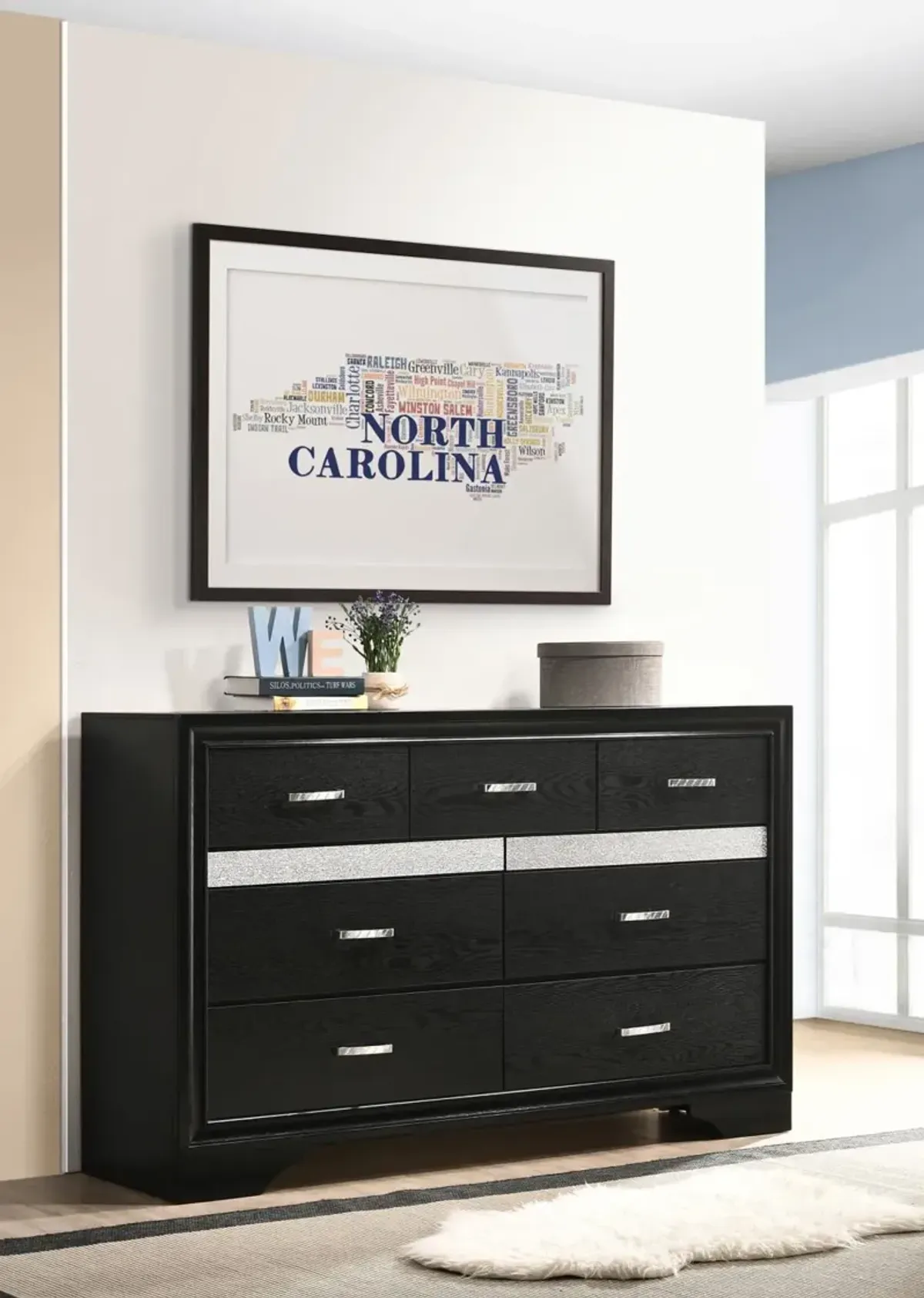 Coaster Miranda 7-Drawer Dresser Black