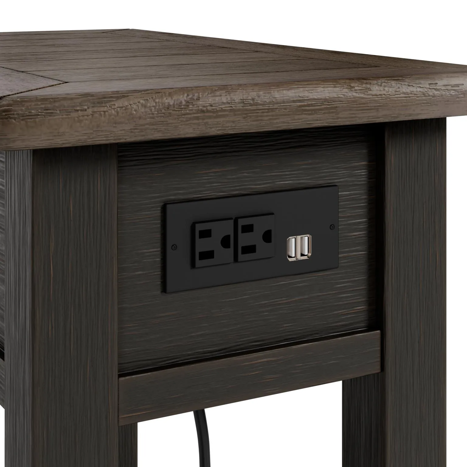 TYLER CREEK CHAIRSIDE END TABLE TWO-TONE SIGNATURE DESIGN