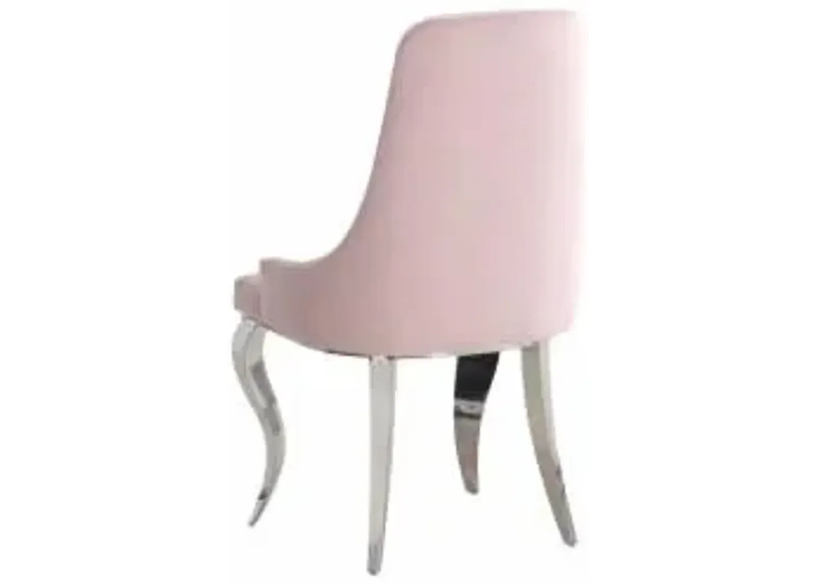 Coaster Antoine Velvet Upholstered Dining Side Chair Pink