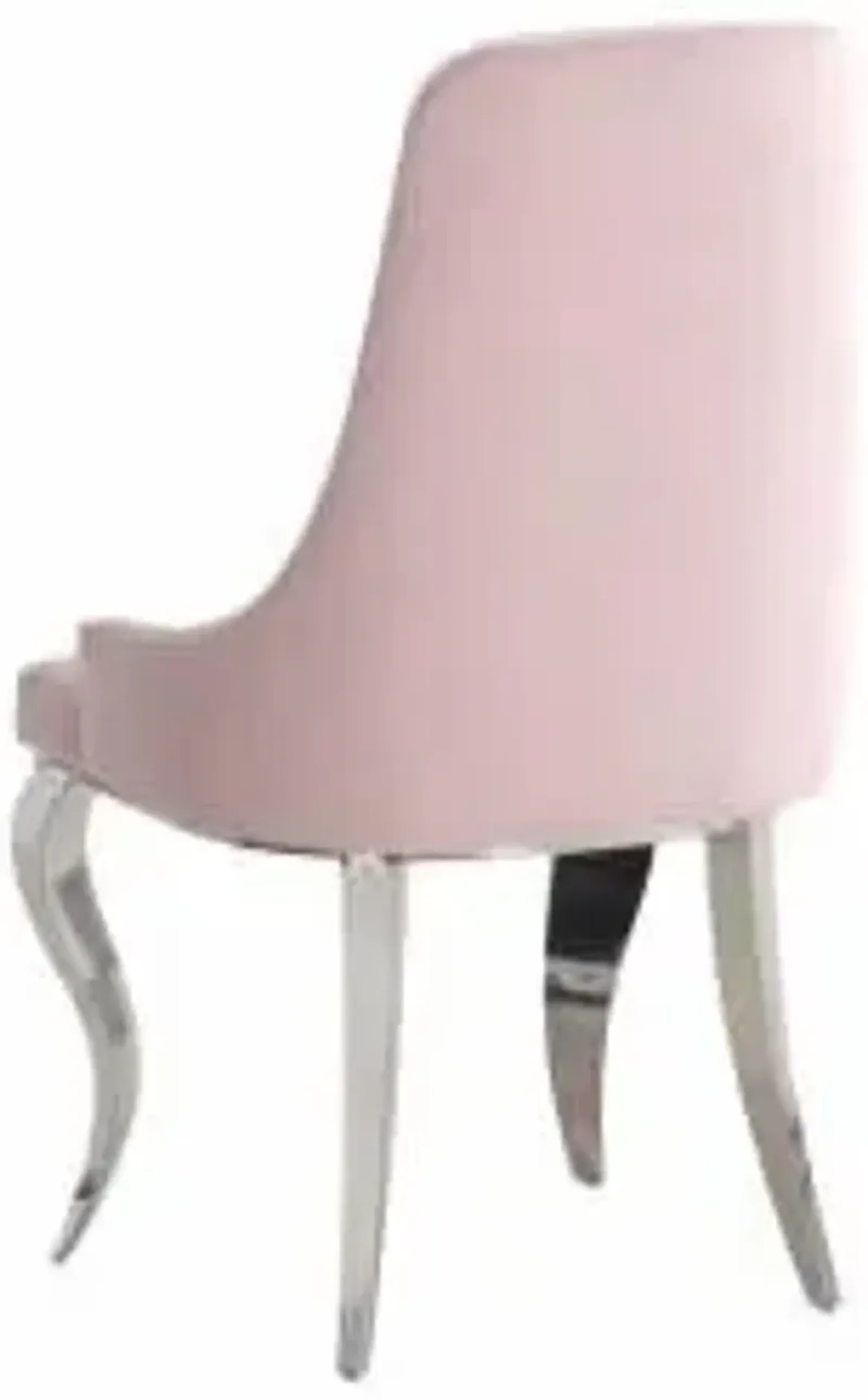 Coaster Antoine Velvet Upholstered Dining Side Chair Pink