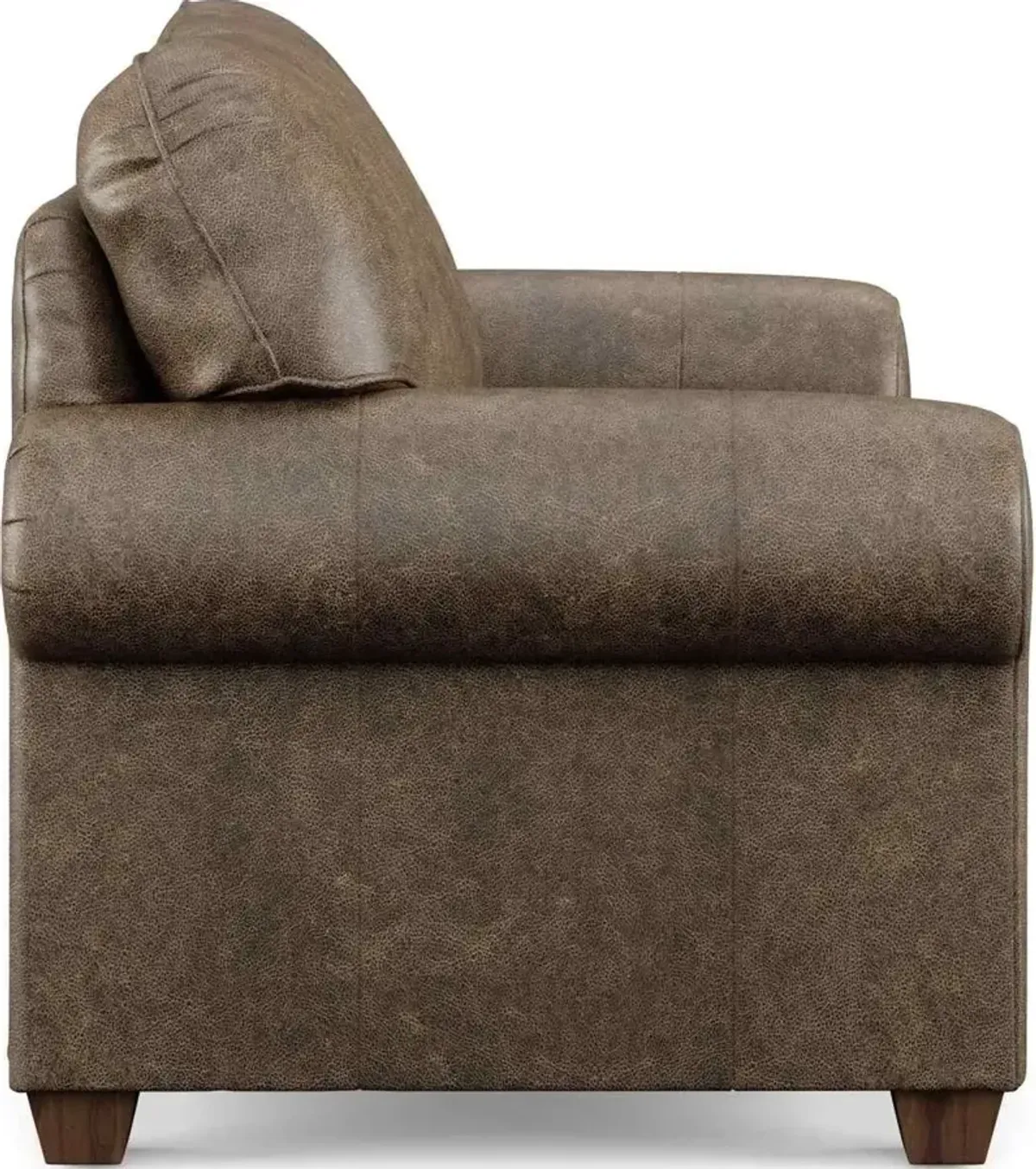 Flexsteel Thornton Dark Brown Leather Loveseat