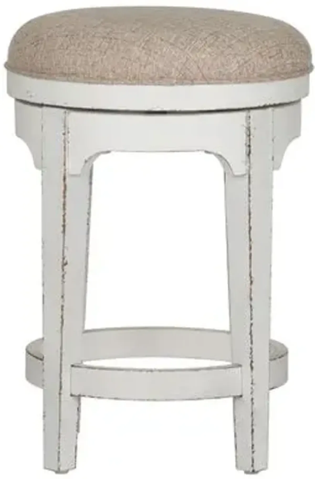 Liberty Furniture Magnolia Manor Antique White Console Swivel Stool