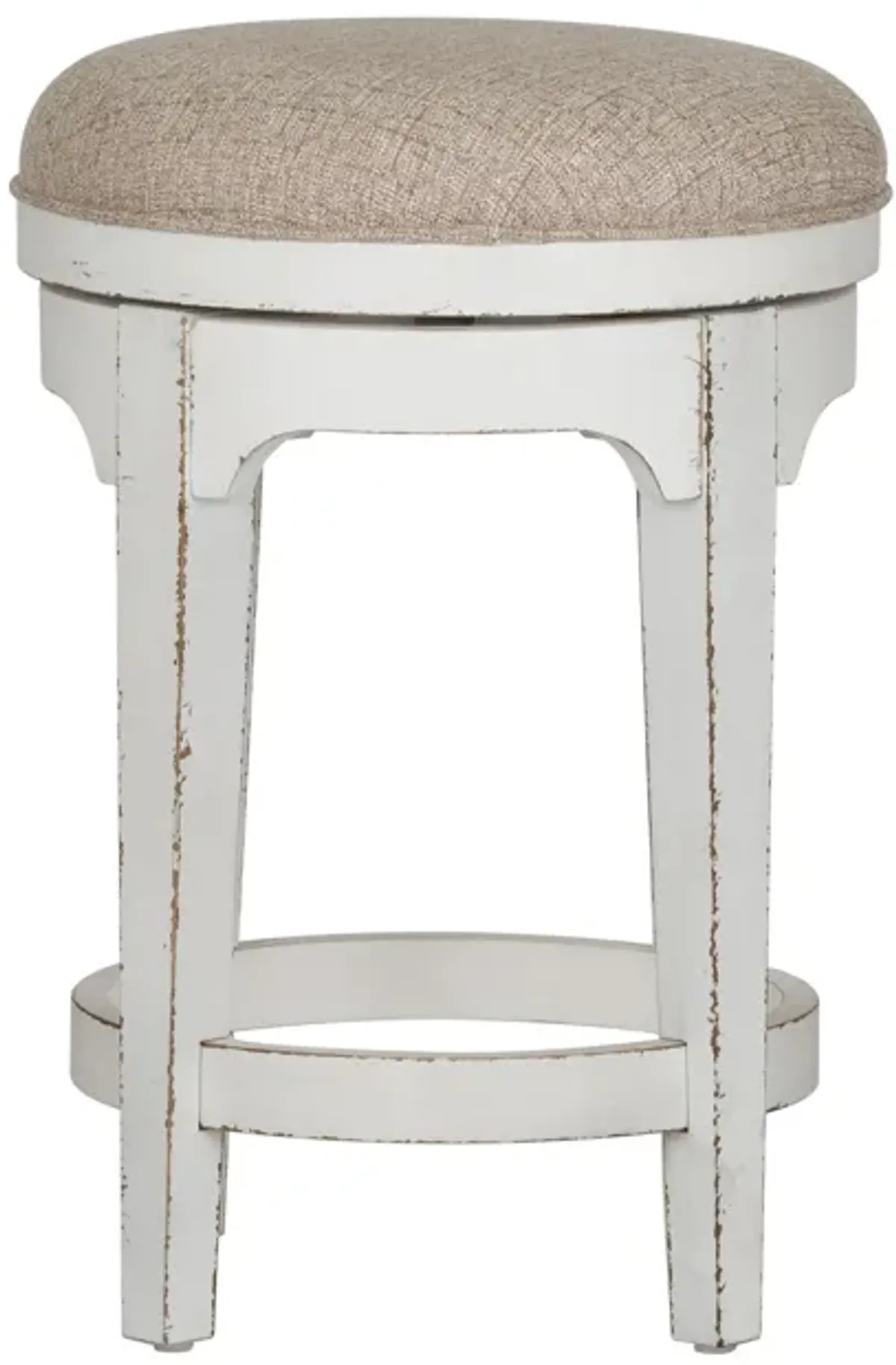 Liberty Furniture Magnolia Manor Antique White Console Swivel Stool