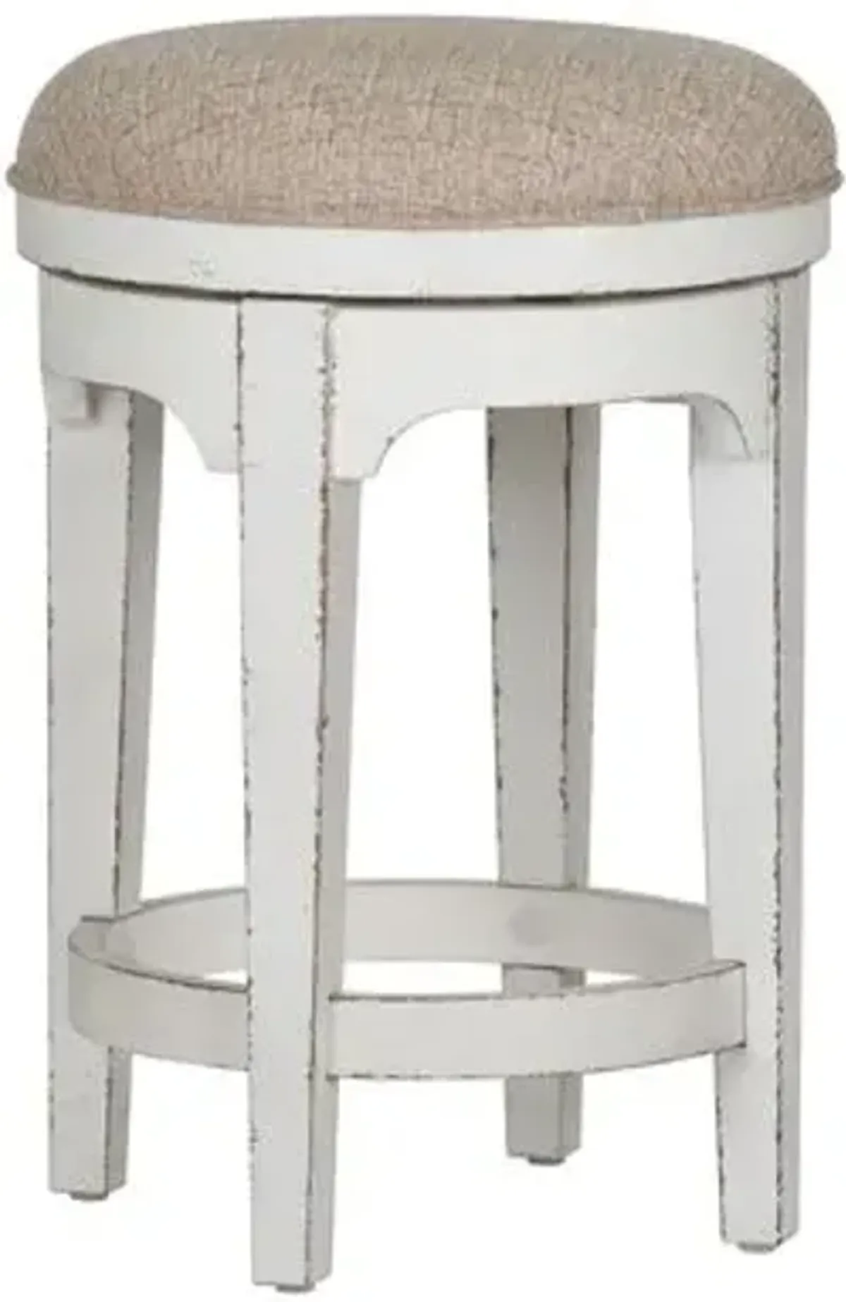 Liberty Furniture Magnolia Manor Antique White Console Swivel Stool