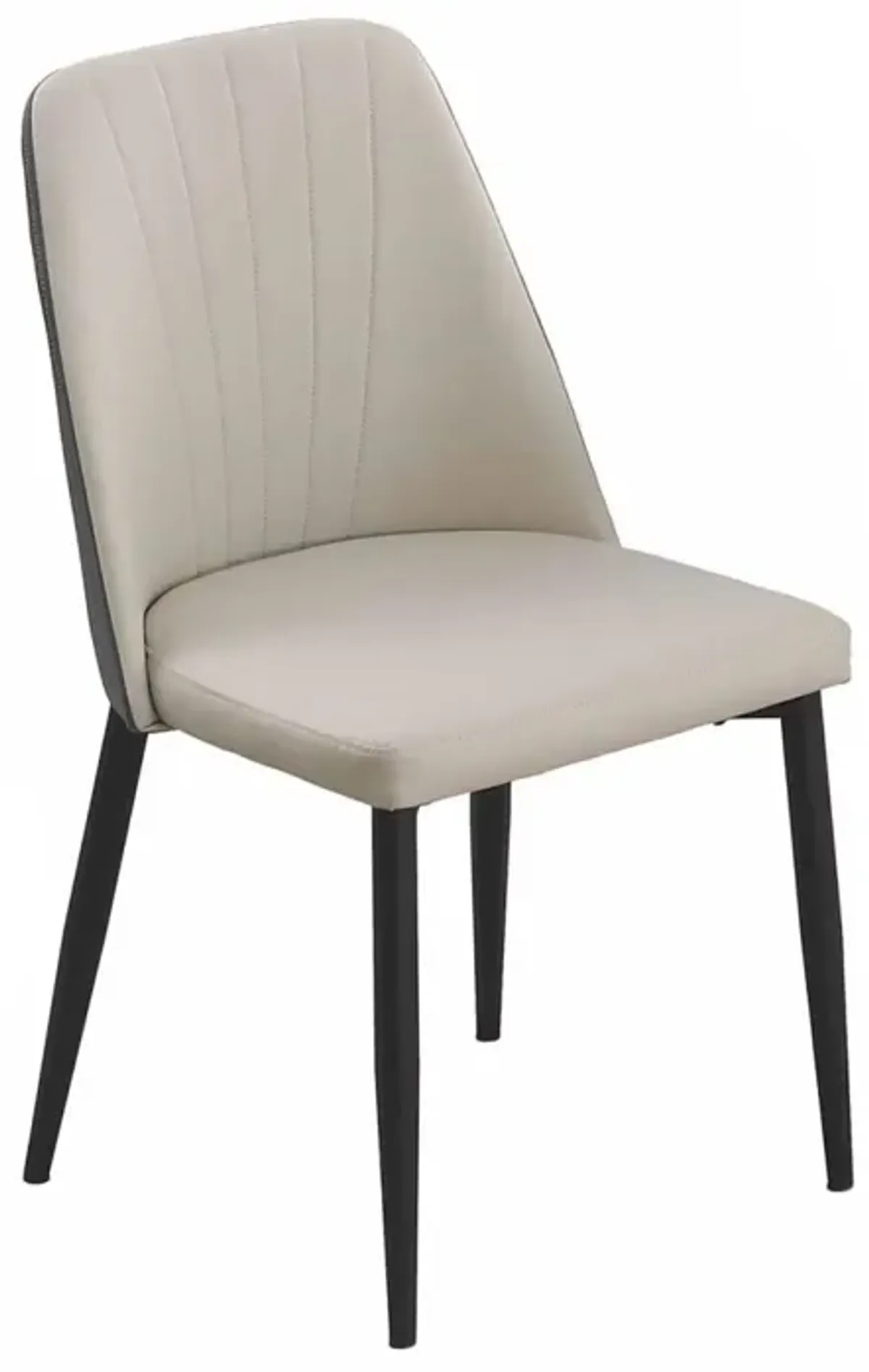 Chintaly Judith Black Contemporary 2-Tone Side Chair