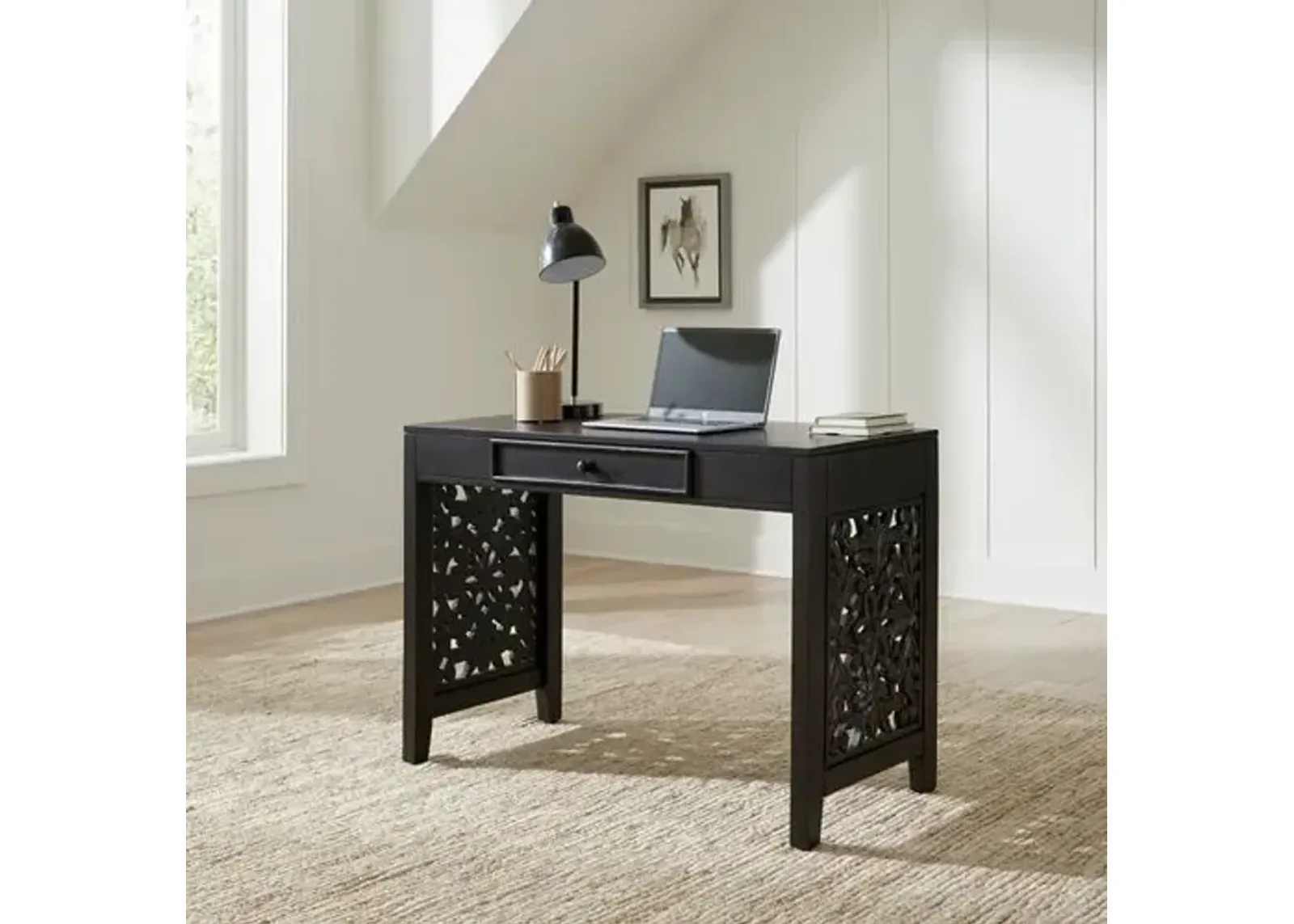 Liberty Furniture Accent Writing Desk- Black Trellis Lane