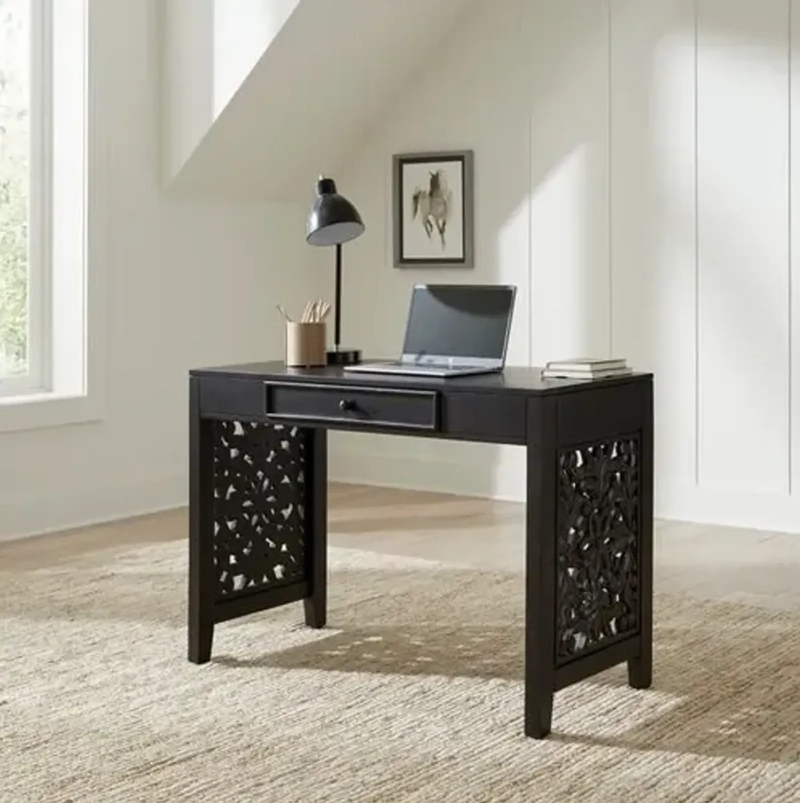 Liberty Furniture Accent Writing Desk- Black Trellis Lane