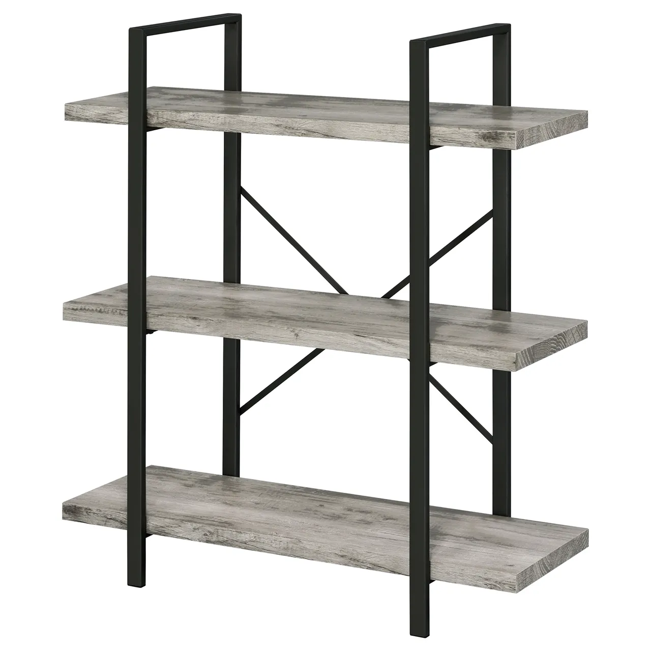 3-SHELF BOOKCASE GREY DRIFTWOOD