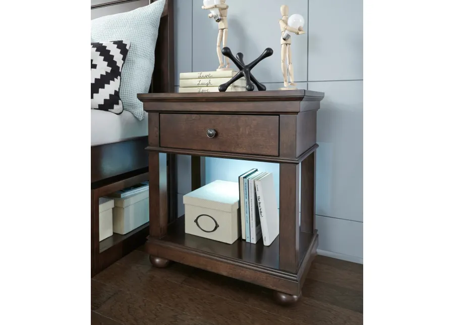 CANTERBURY CHERRY OPEN NIGHTSTAND CHERRY FINISH