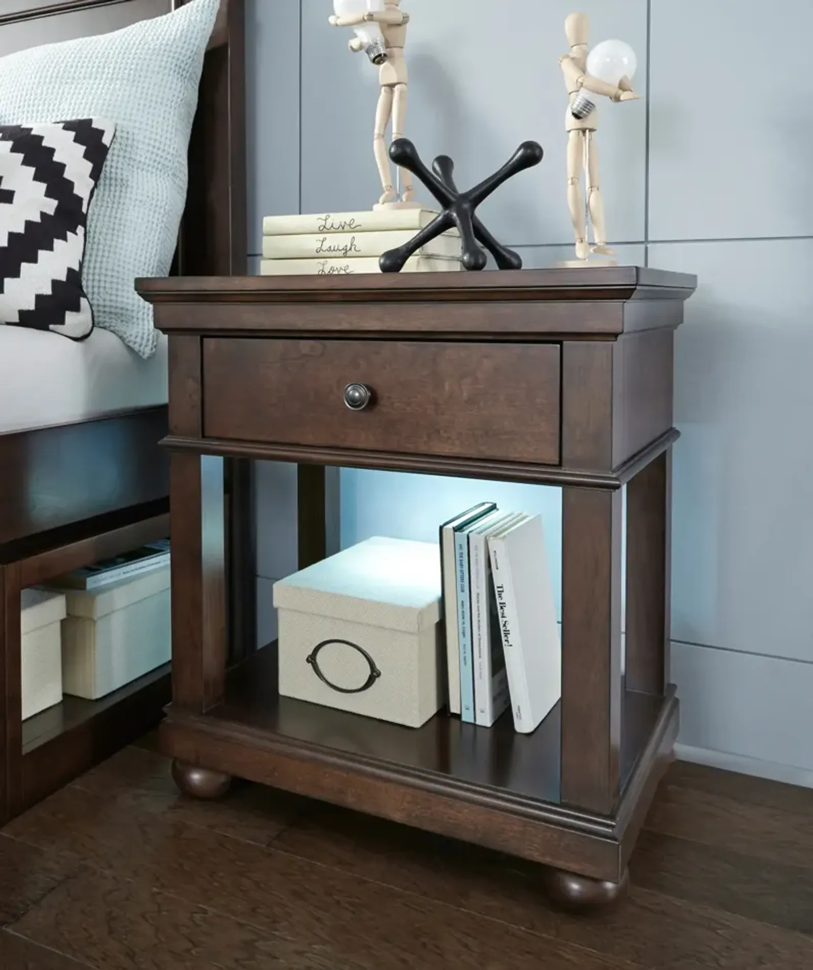 Legacy Classic Canterbury Cherry Open Nightstand Cherry Finish