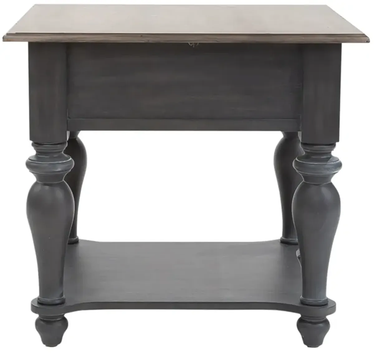 Liberty Furniture Ocean Isle Slate/Weathered Pine End Table