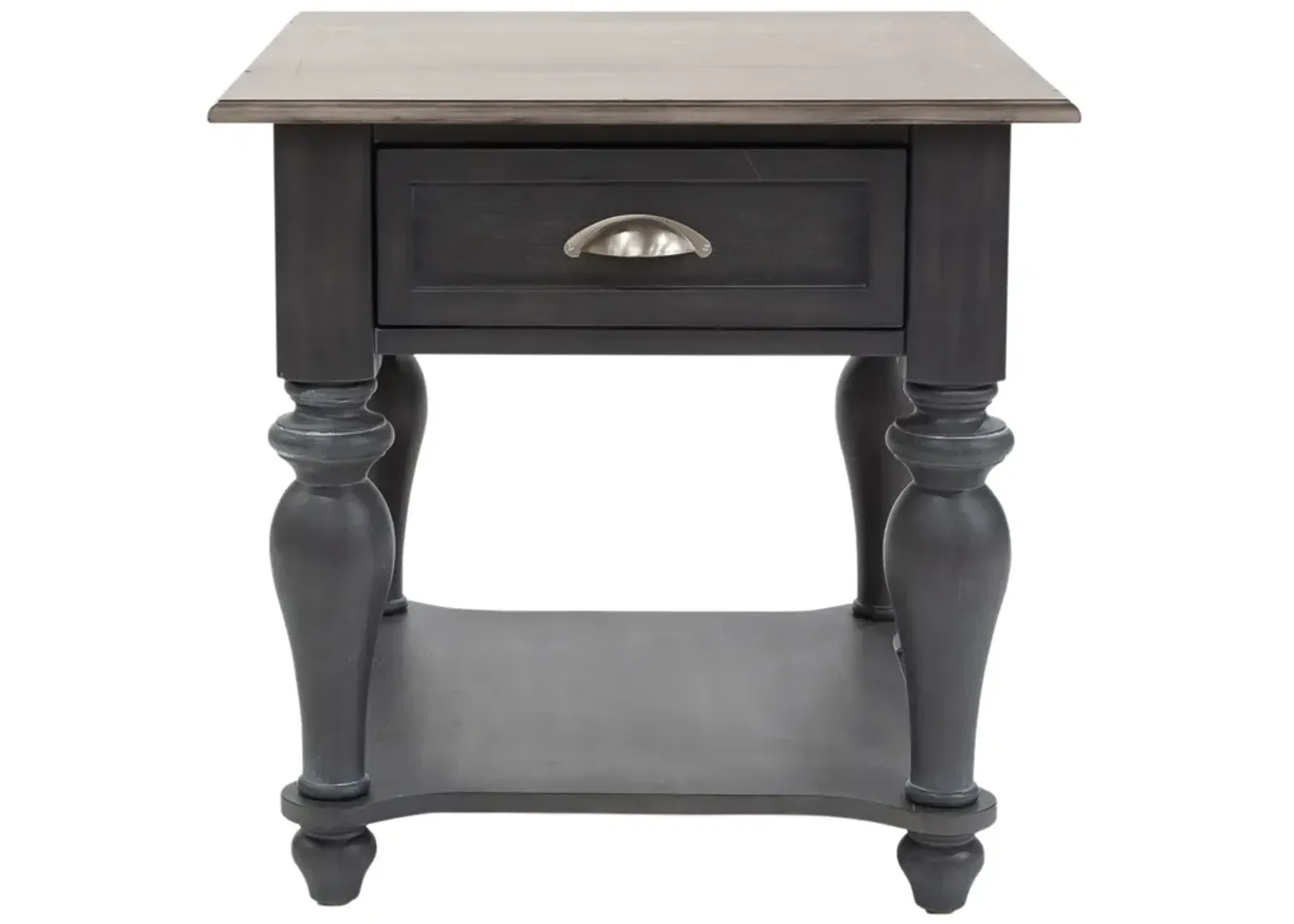 Liberty Furniture Ocean Isle Slate/Weathered Pine End Table