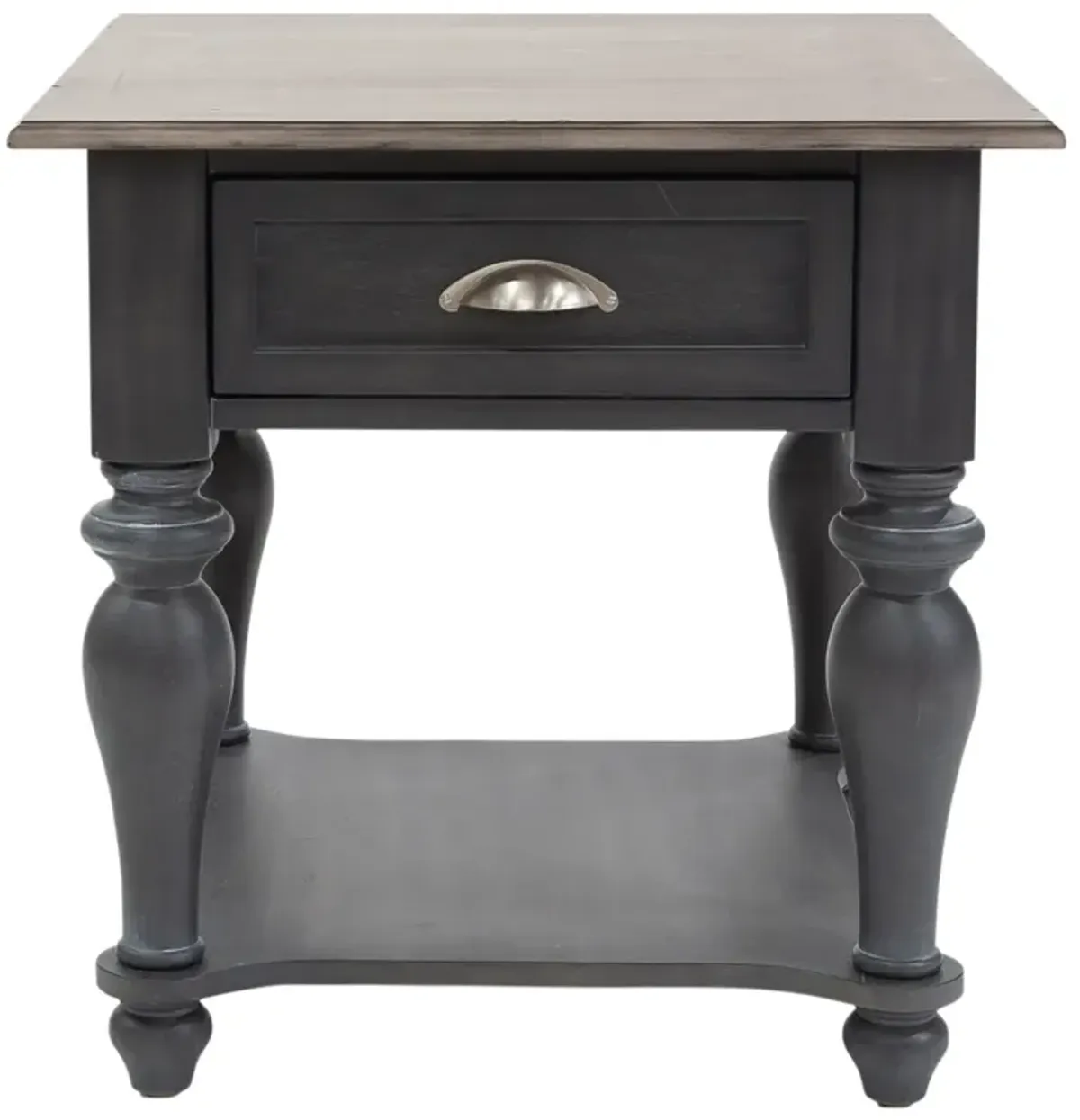 Liberty Furniture Ocean Isle Slate/Weathered Pine End Table