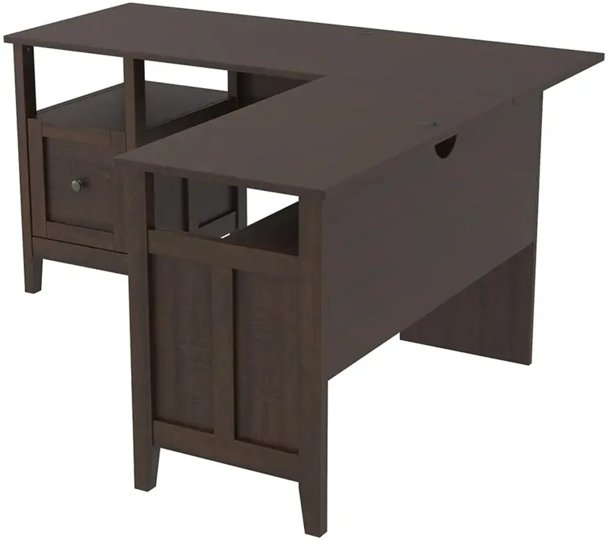 Ashley Camiburg 2-Piece Warm Brown Home Office Desk